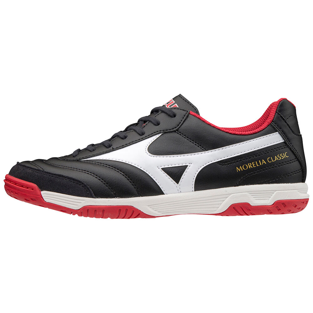 Mizuno Men's Morelia Sala Classic IN Soccer Shoes Black/White/Red (Q1GA200209-GYB)